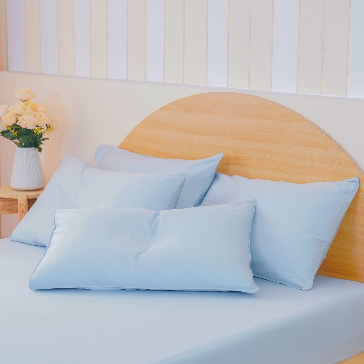 Ackly Bamboo - Sky Blue Pillowcases Pair