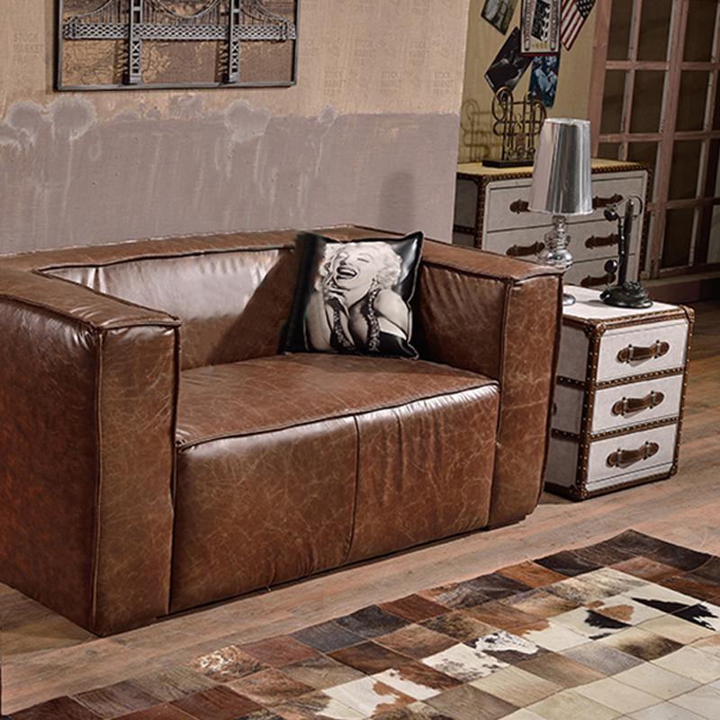 B13 Aviator Bedside Table, PU Leather