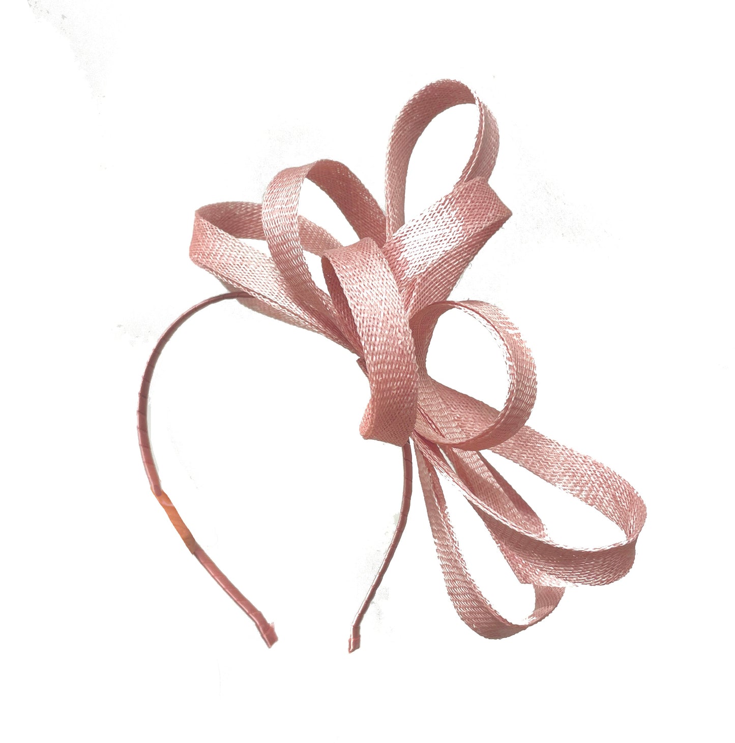 Sinamay Hoop Fascinator on Headband Vegan (no feathers)