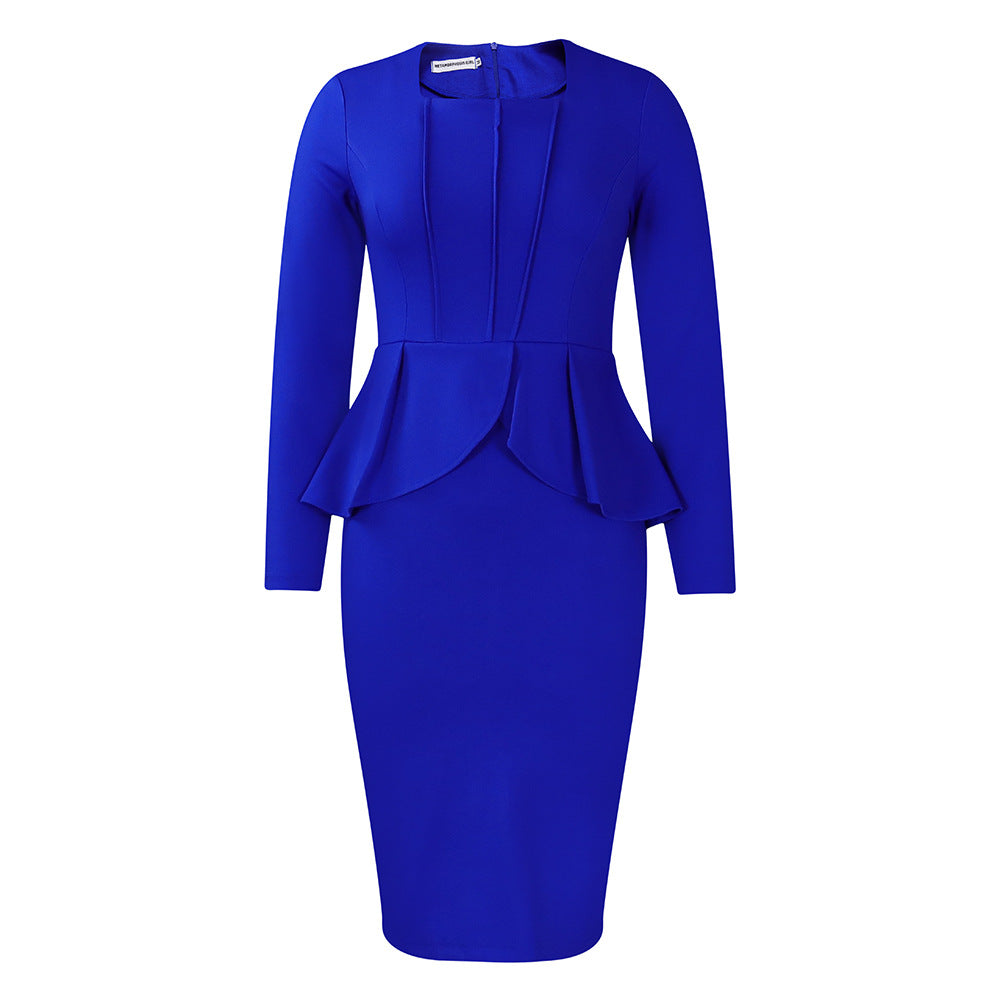 Elegant Flounced African Dress Women