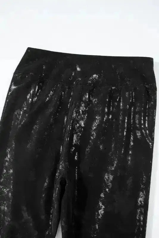 Luxe Edge Faux Leather Leggings