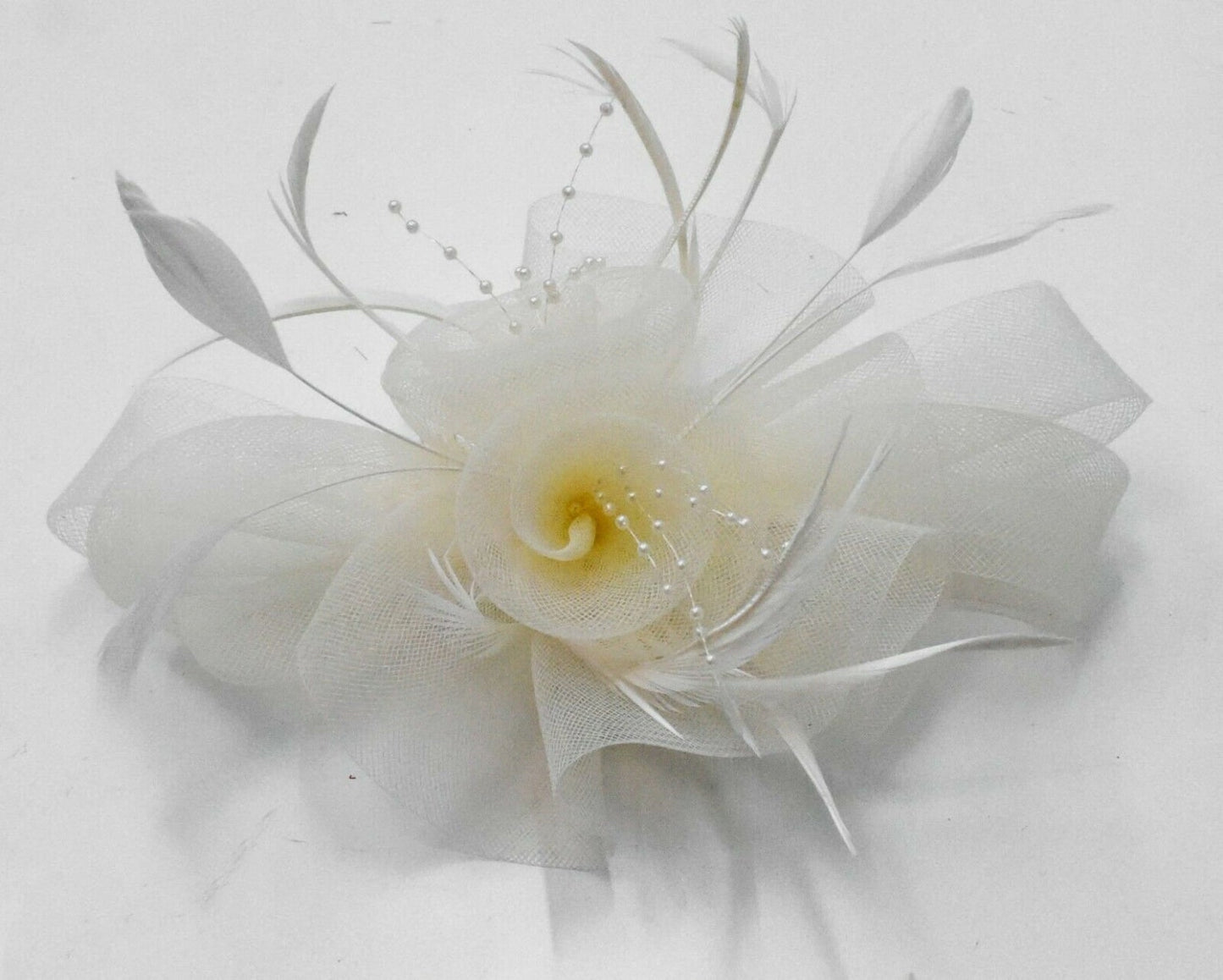 Caprilite Fascinators - Cream Butterfly Fascinator on Comb