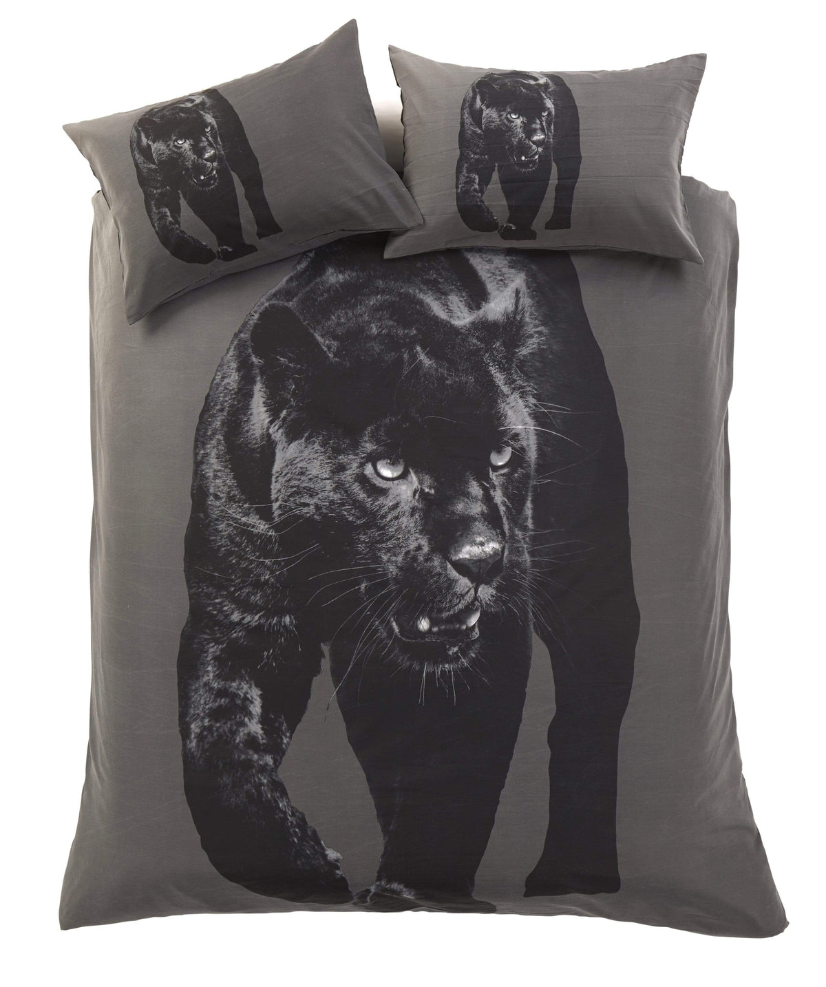 OLIVIA ROCCO Black Panther 3D Photo Panel Duvet Set Cotton Rich Soft Durable OEKO TEX