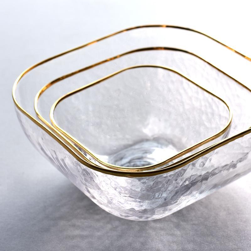 OU14 A Set Of Three Salad Bowls, Glassware