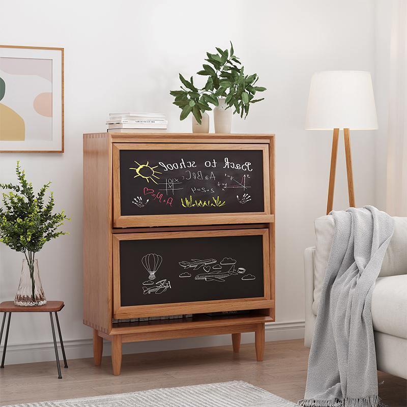 Duo Sideboard, Side Cabinet, Rattan & Wood