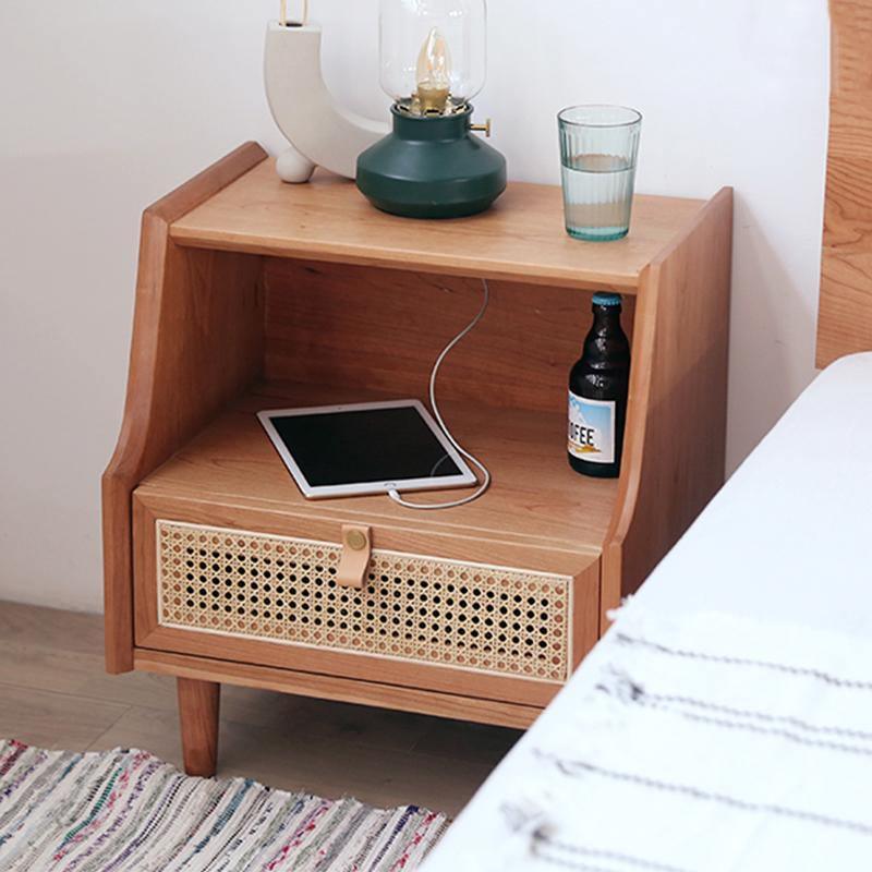 Pavia Side Table, Bedside Table, Oak