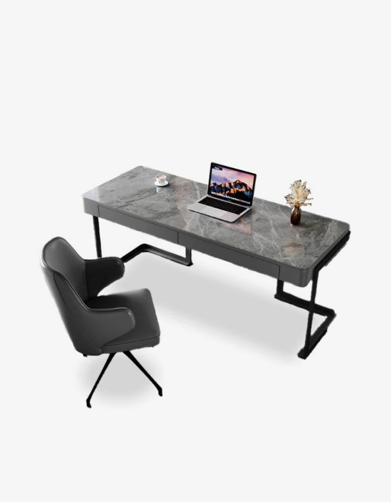 Hadley Office Desk, Sintered Stone