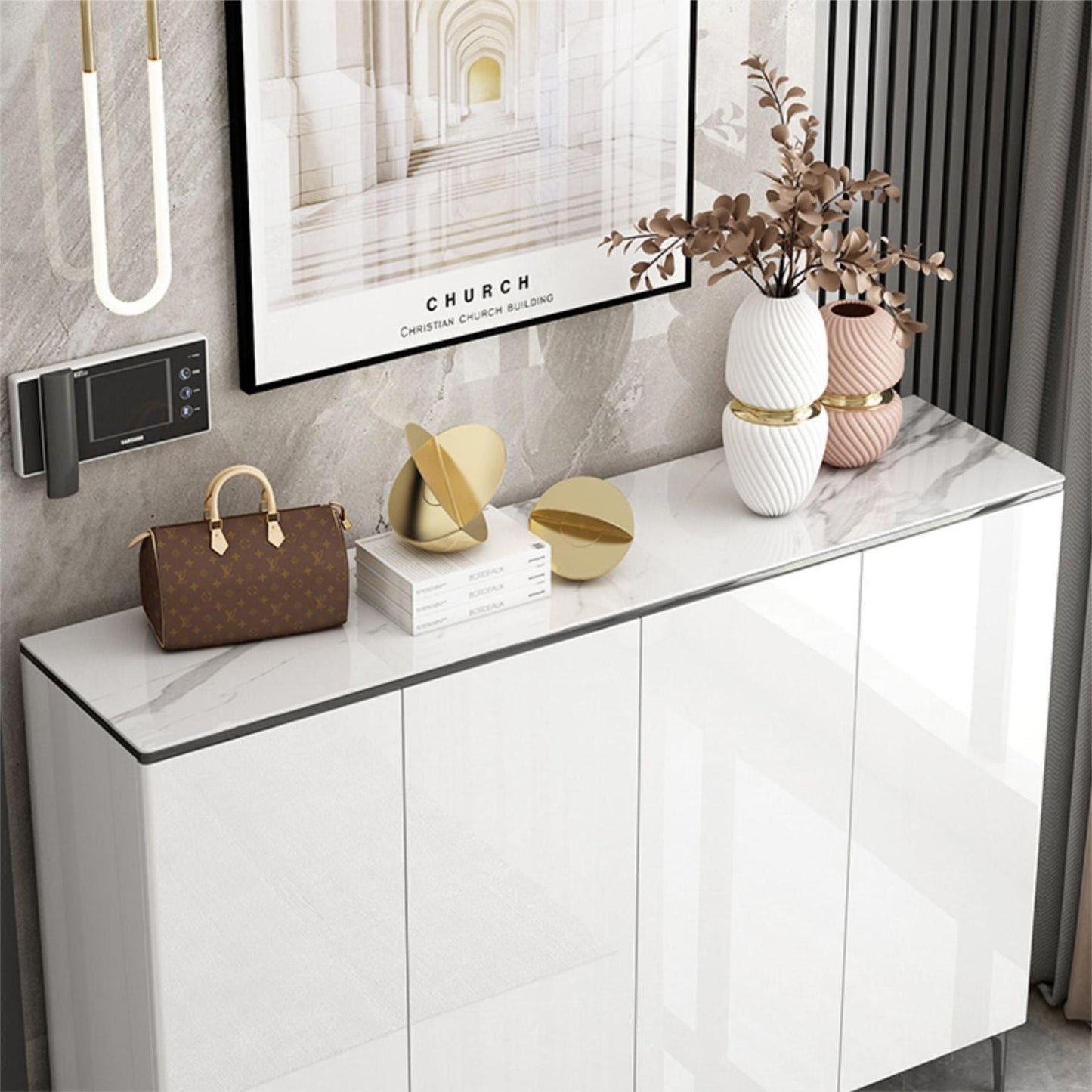 Madge Shoe Storage, White