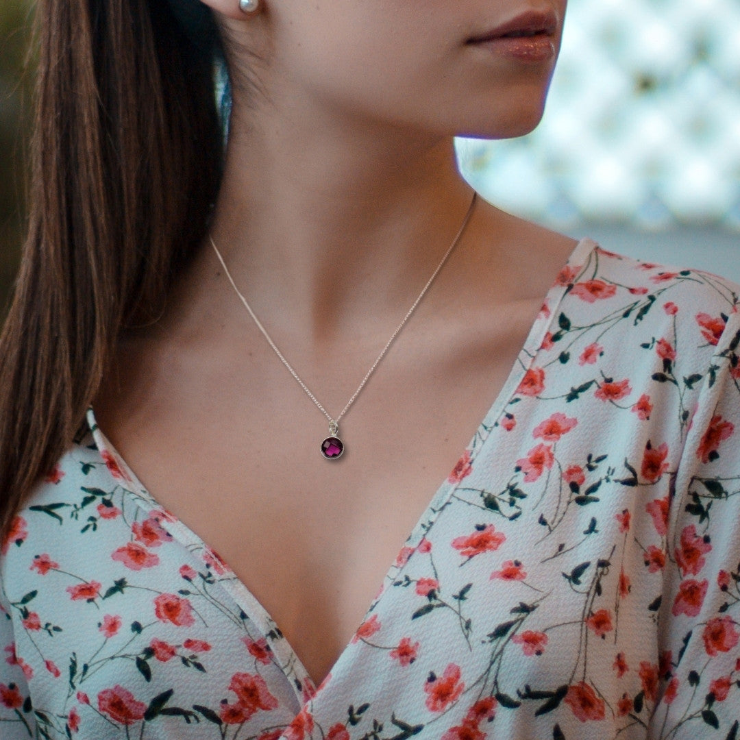 Birthstone Necklace & Birthday Girl Card
