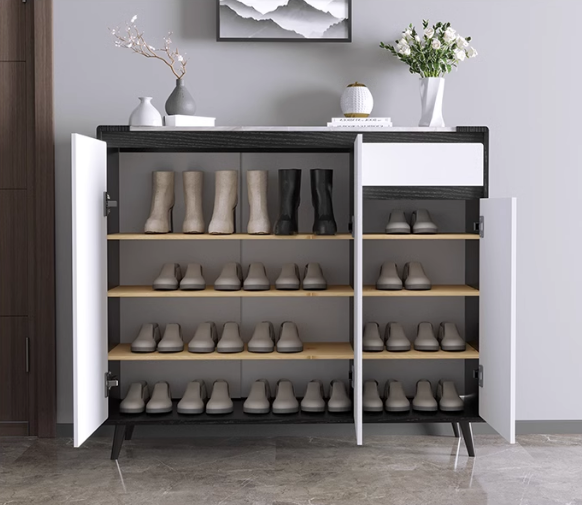 Kamen Shoe Storage, White