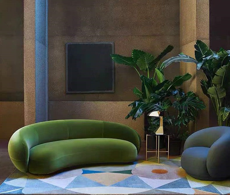 Galen Three Seater Curved Sofa