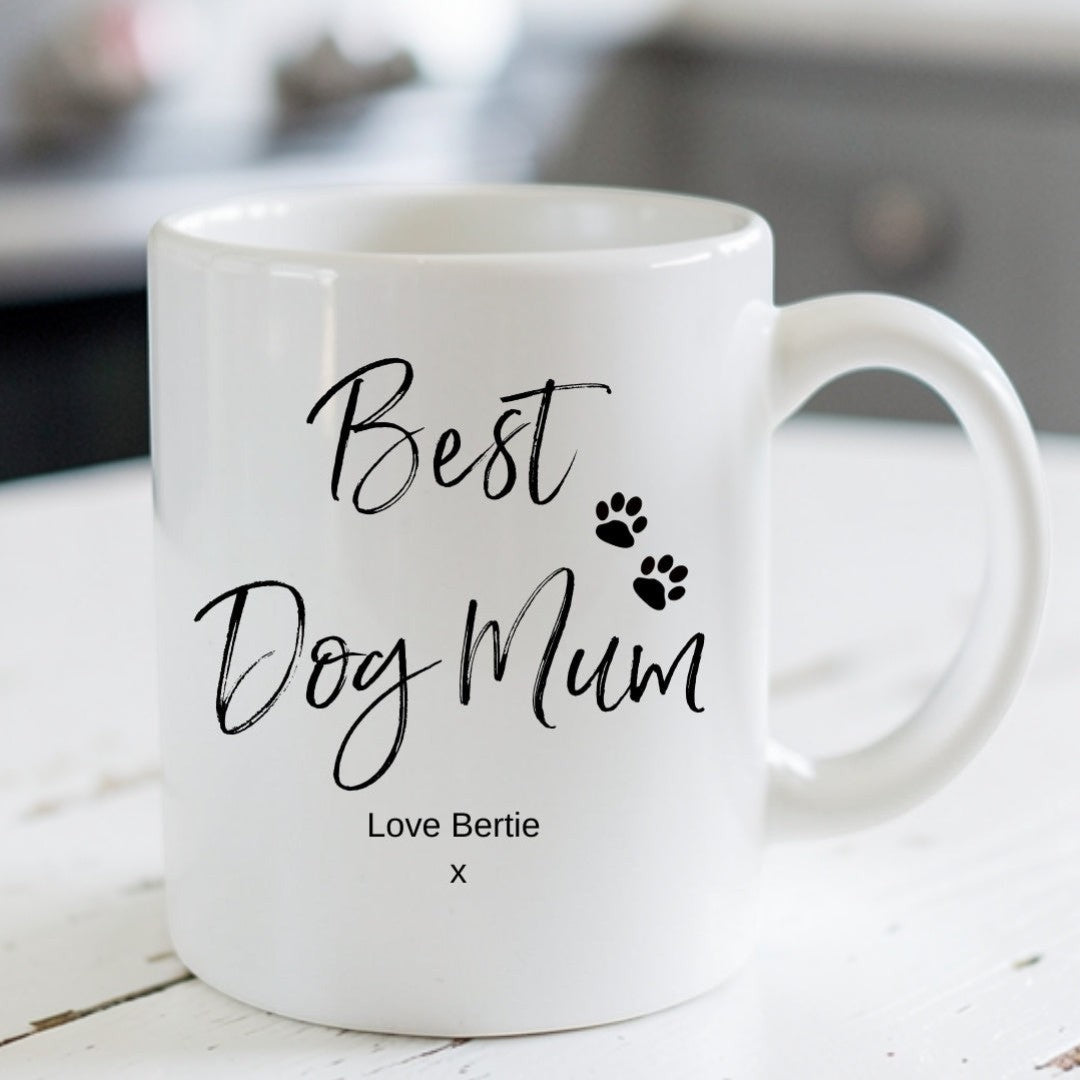 Personalised Best Dog Mum Mug