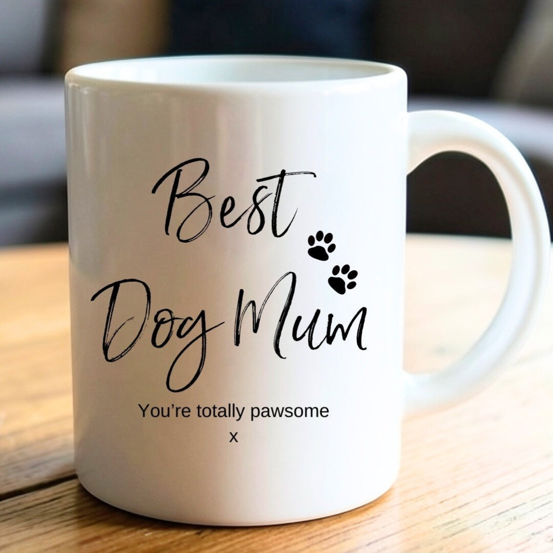 Personalised Best Dog Mum Mug