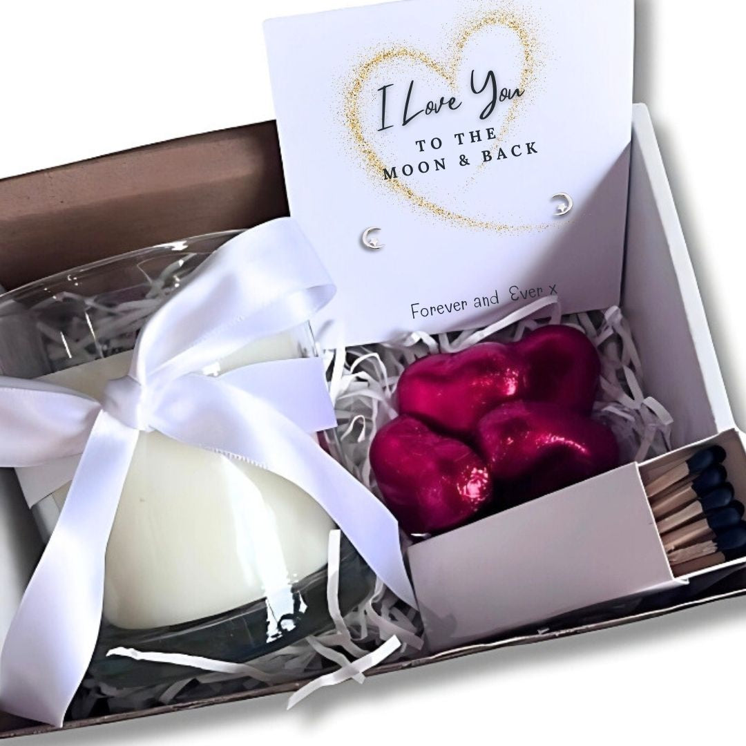 Small Love You to the Moon & Back Hamper | Candle & Chocolates
