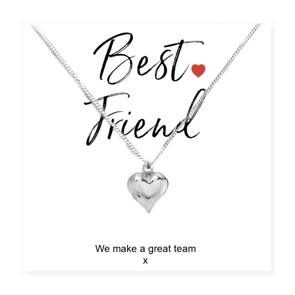Best Friend Necklace & Card Gift | Sister, Mum