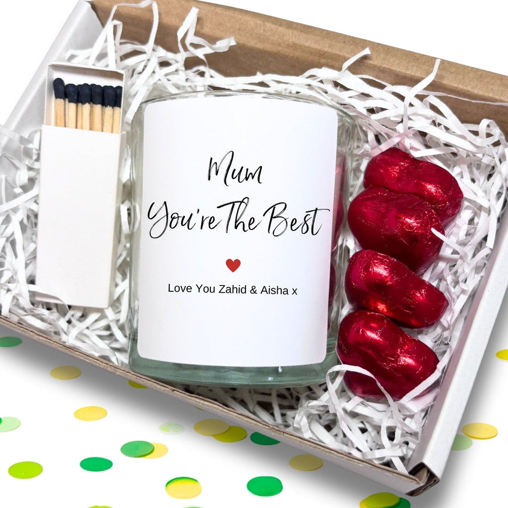 Personalised Mum You're The Best Candle – Gift for Mum