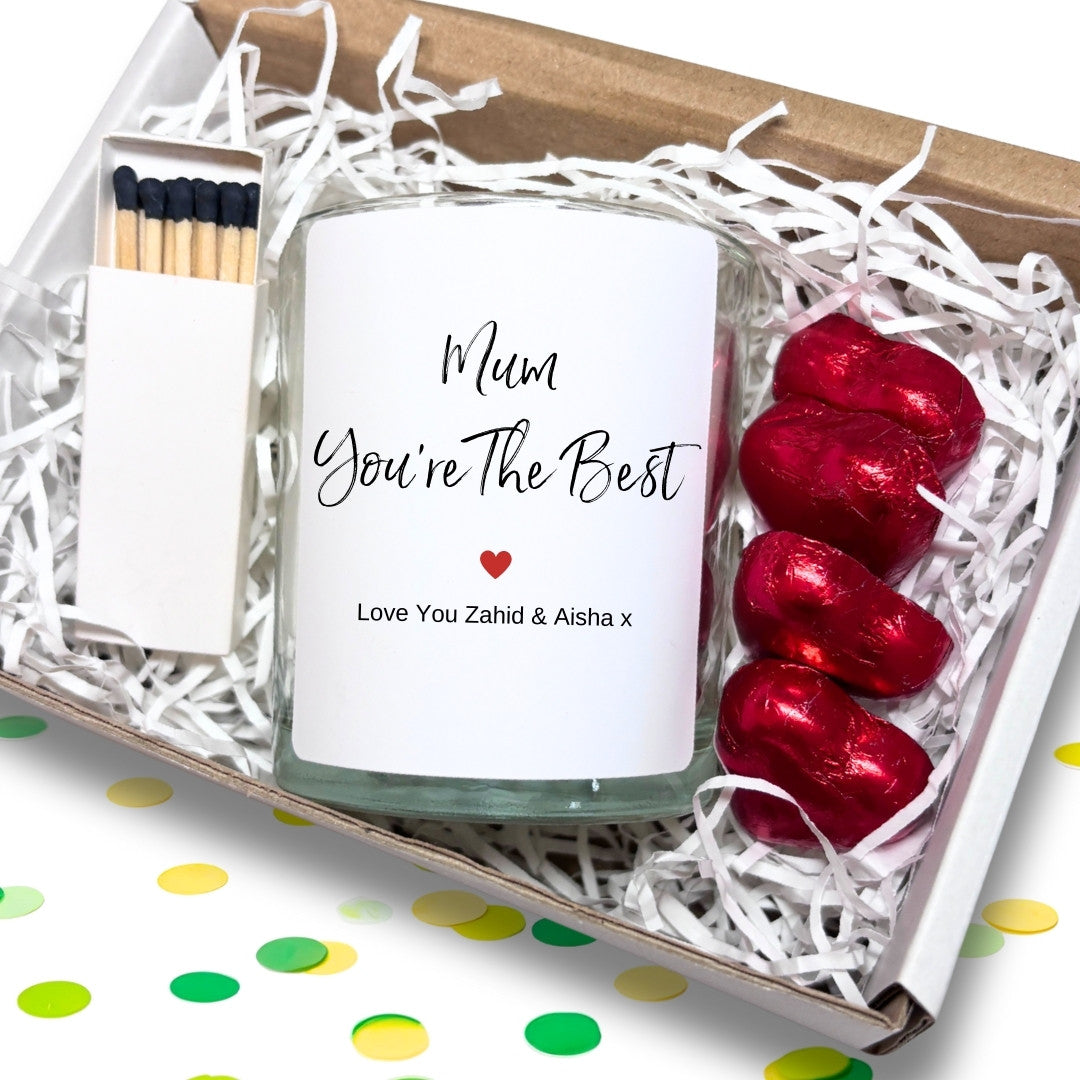 Personalised Mum You're The Best Candle – Gift for Mum