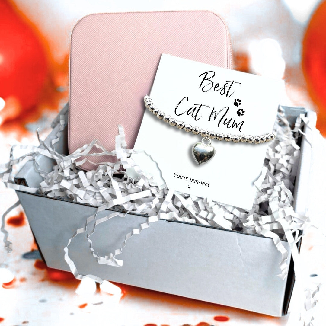 Best Cat Mum Bracelet & Jewellery Box Gift