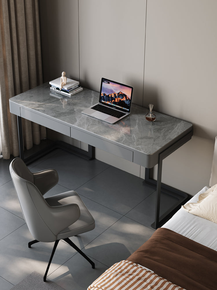 Hadley Office Desk, Sintered Stone