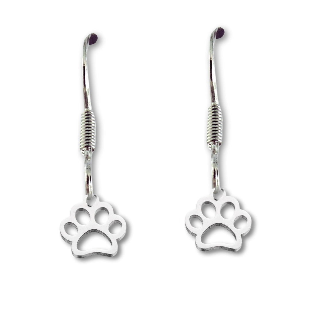 Some Paw-dy Loves You - Paw Print Earrings & Gift Card