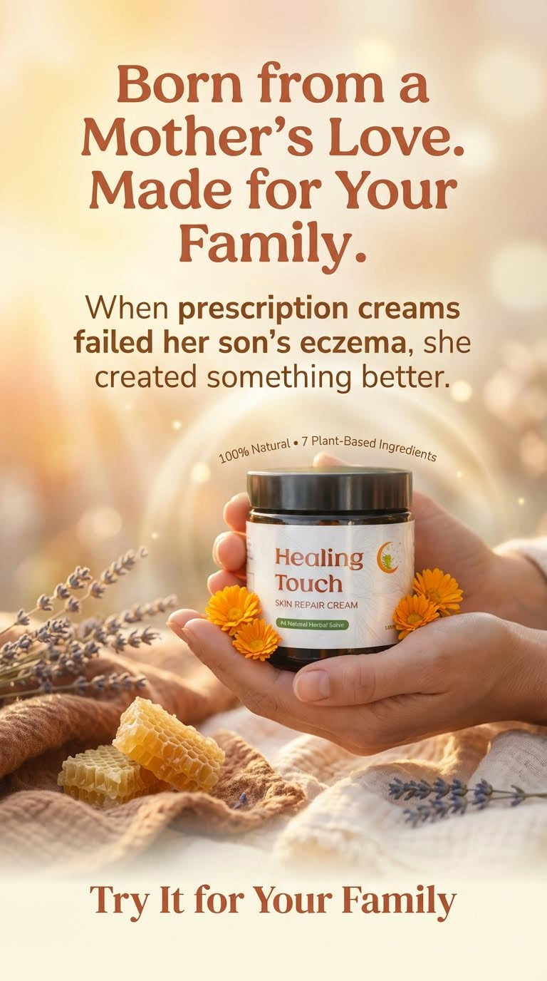 Healing Touch Skin Moisturise & Repair Cream - skin conditions, after sun, tattoo care, cuts, burns...