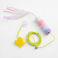 Cartoon Hanging Door Elastic Rope Self-healing Swing Funny Cat Stick