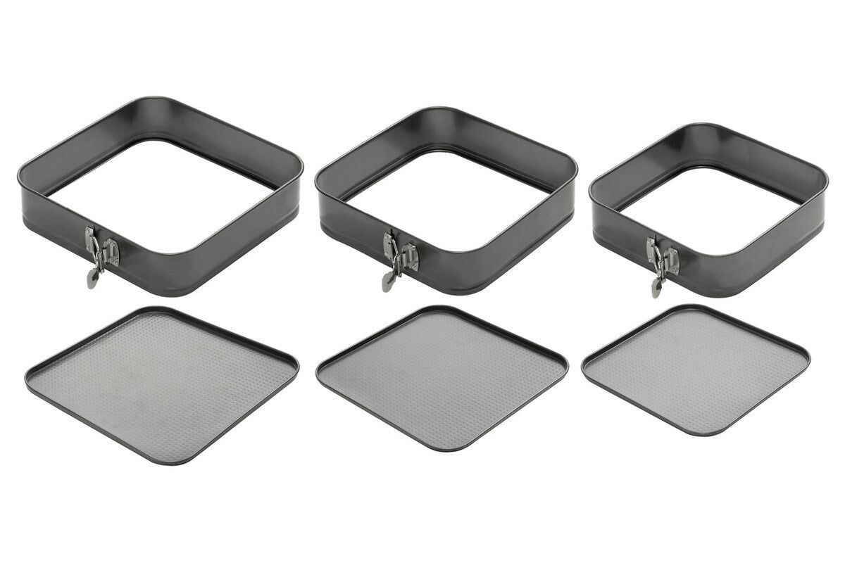 Set of 3 Spring Form Square Cake Tins | Mari