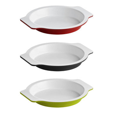 Black Round 27cm Baking Dish with Handles | Ecocook