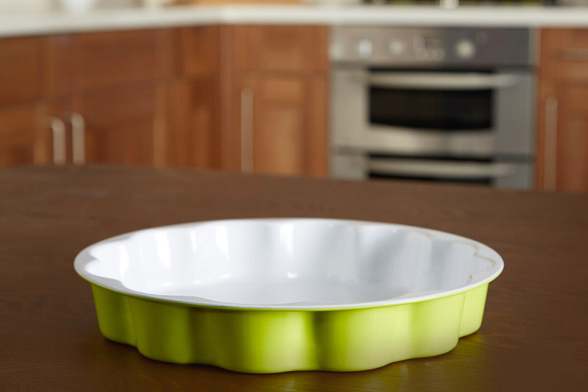 Ecocook Lime Green Flan Dish.