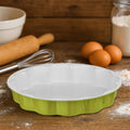 Lime Green Flan Dish | Ecocook