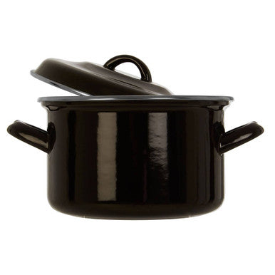 Black Enamel 18cm Casserole Dish | Porter