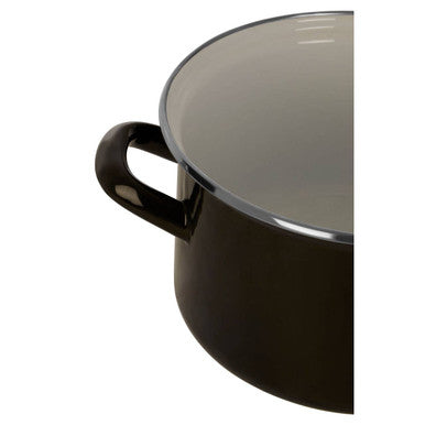 Black Enamel 18cm Casserole Dish | Porter