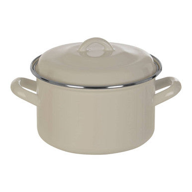 White Enamel 18cm Casserole Dish | Porter