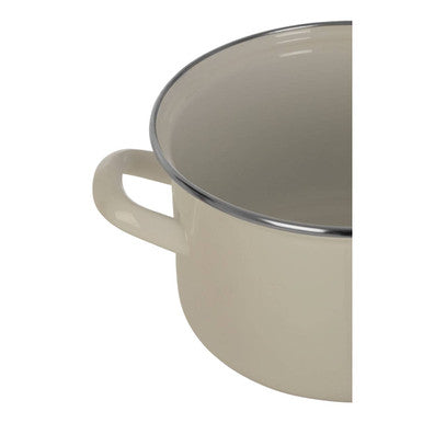 White Enamel 18cm Casserole Dish | Porter