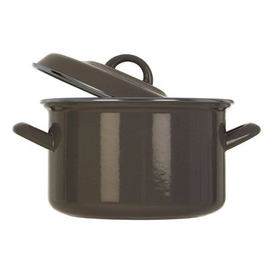 Grey Enamel 20cm Casserole Dish | Porter