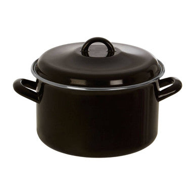 Black Enamel 22cm Casserole Dish | Porter