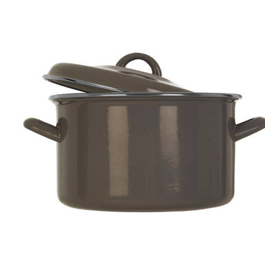 Grey Enamel 22cm Casserole Dish | Porter