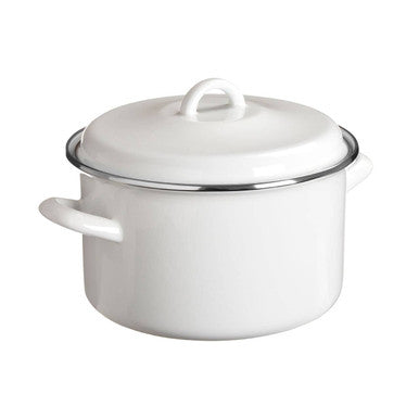 White Enamel 22cm Casserole Dish | Porter