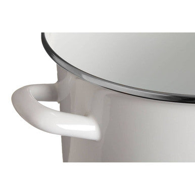 Porter White Enamel 22cm Casserole Dish