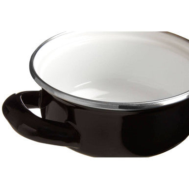 Black Enamel 10cm Mini Casserole Dish | Porter