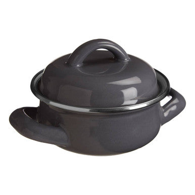 Grey Enamel 10cm Mini Casserole Dish | Porter