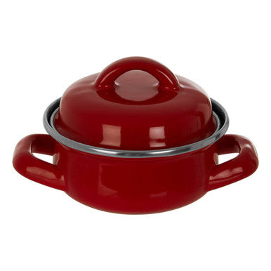Red Enamel 10cm Mini Casserole Dish | Porter