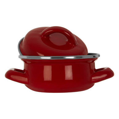 Red Enamel 10cm Mini Casserole Dish | Porter