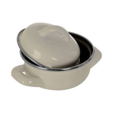 White Enamel 10cm Mini Casserole Dish | Porter