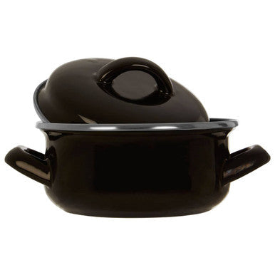 Black Enamel 12cm Casserole Dish | Porter