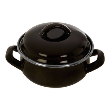 Porter Black Enamel 12cm Casserole Dish