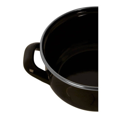 Black Enamel 12cm Casserole Dish | Porter