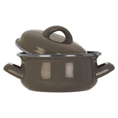 Grey Enamel 12cm Casserole Dish | Porter