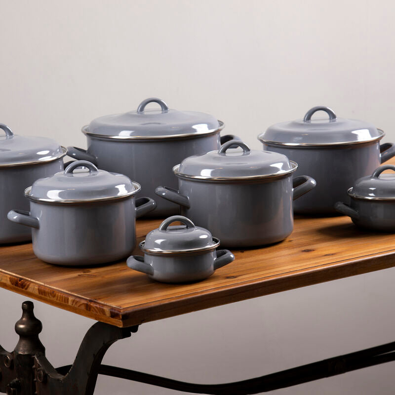 Grey Enamel 12cm Casserole Dish | Porter