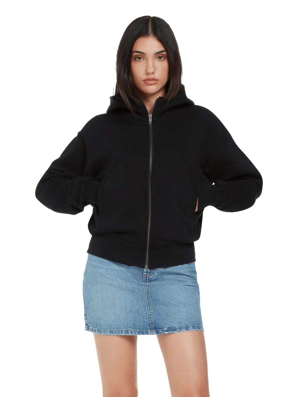 Organic Bomber Jacket Hoodie: Unisex